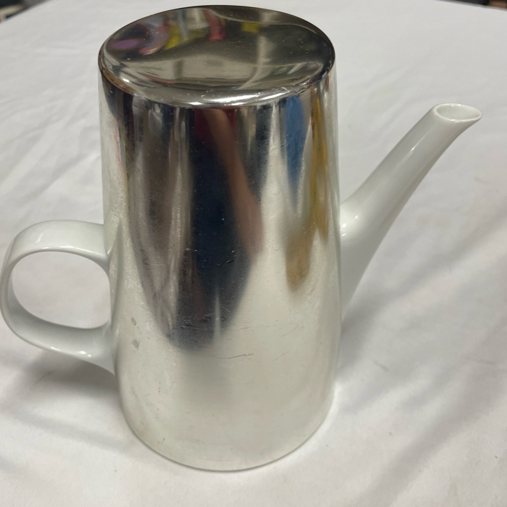 MCM VTG MELITTA 8-80 CERAMIC TEAPOT WITH INSULATING COVER GERMANY, 1960S